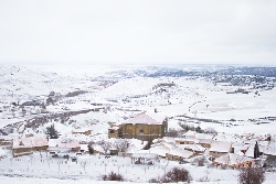 Atienza - Atienza nevada - Vista general