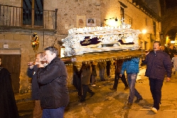 Atienza - Semana Santa - Cristo yacente en la procesión
