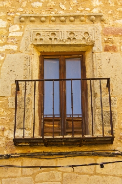 Atienza - Arquitectura Civil - Balcón de la casa clerical