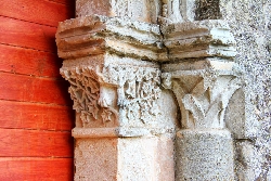 Atienza - Iglesia de Santa María del Rey - Capiteles puerta trasera