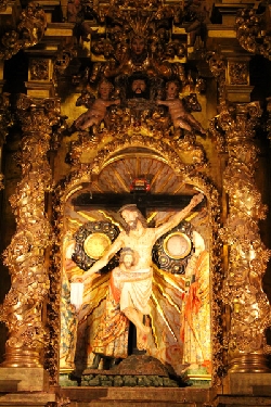 Atienza - Iglesia Museo San Bartolomé - Talla policromada del Santísimo Cristo
