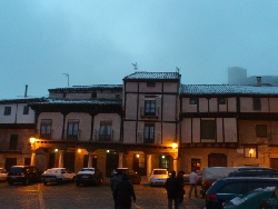 Atienza - Nevada de primavera - Plaza del Trigo