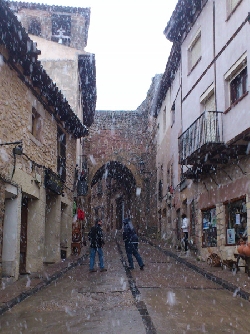 Atienza - Nevada de primavera - Arco Arrebatacapas